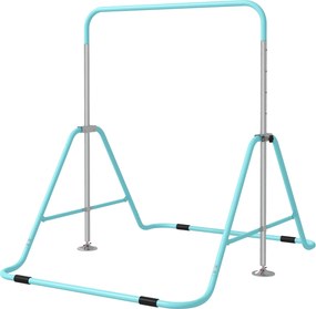 HOMCOM Összecsukható Gyermek Tornaszóró - Magasság Állítható 88-tól 128 cm-ig - Háromszög Acél Alap - Zöld | Aosom