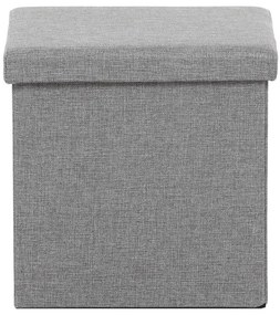 Tárolós Puff, Szürke Szövet. TAB-461 GREY2