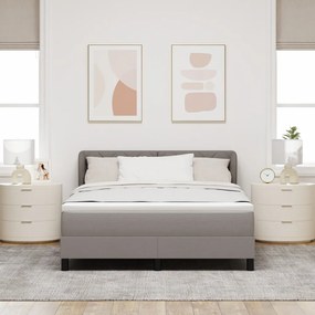 Boxspring ágy matraccal Taupe 140x200 cm Szövet