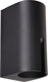 ITALUX 603-BK-9 ROVIGO Modern Kültéri Fali Lámpa Fekete LED IP44