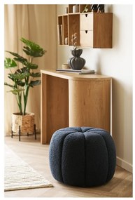 Sötétkék buklé puff Paisley – House Nordic