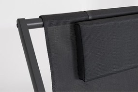 Antracitszürke fém kerti napozóágy Taylor – Bizzotto