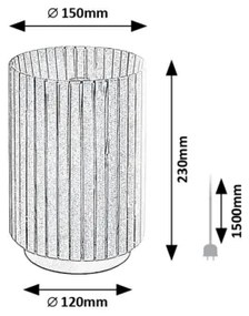 Rabalux 74212 - Asztali lámpa RAVEN 1xE27/6W/230V