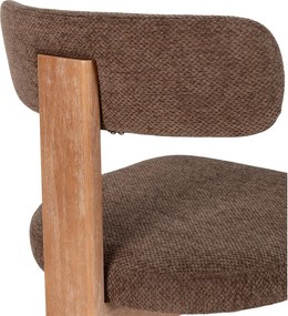 Barna kárpitozott étkezőszék szett 2 db-os Nadia – MOME