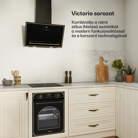 Klarstein Victoria üvegkerámia főzőlap, 3 zóna, Elegáns, időtálló, 5000 W, 45 cm