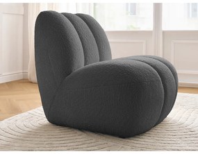 Sötétszürke buklé fotel Janissaire – Bobochic Paris