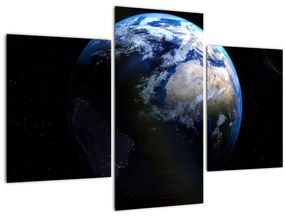 Föld és a Hold képe (90x60 cm)