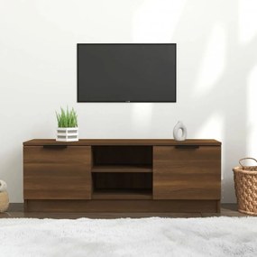 Barna tölgy színű szerelt fa tv-szekrény 102 x 35 x 36,5 cm