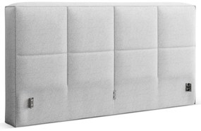 Világosszürke kárpitozott ágytámla 209x100 cm Darren – Micadoni