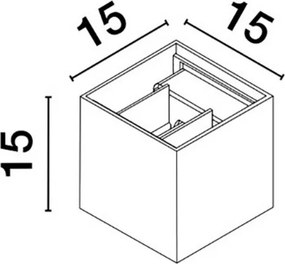 NOVALUCE 9136175 Modern Kültéri Fali Lámpa LED IP54