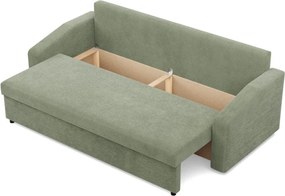 Zeus kanapéágy, kordbársony, hab töltet, döntött kartámasz, zöld