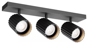 Redo 01-3406 - DELPHI 3xGU10/7W/230V fekete spotlámpa