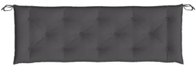 2 db antracit oxford szövet kerti padpárna 150 x 50 x 7 cm