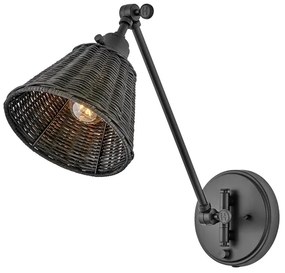 Hinkley HK-ARTI-1W-BK-BR - Fali spotlámpa ARTI 1xE27/60W/230V fekete