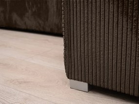 AKCIÓ Sötétbarna U alakú ülőgarnitúra SMART COSARO 295x140 cm II. osztály