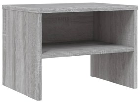 2 db szürke-sonoma színű szerelt fa éjjeliszekrény 40x30x30 cm