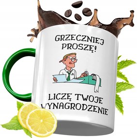 Zöld Bögre Könyvelőnek Ajándékba, fényképes nyomattal