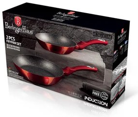 BerlingerHaus 3 részes serpenyő szett Metallic Line Burgundy Edition BH/1612NF