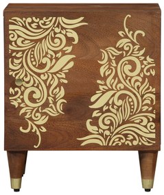Éjjeliszekrény 2 pcs mézbarna 40 x 33 x 46 cm tömör mangófa