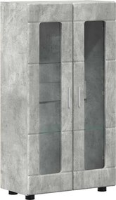 vidaXL Széf polcokkal FLORIN Beton Szürke 55,5 x 29 x 103 cm Faanyag