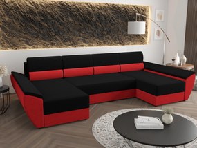 Sarok ülőgarnitúra U Radiant U4 (fekete + piros). 1057541