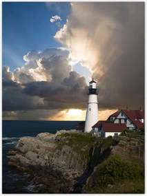 Poszterek 100x135 Világítótorony Tenger