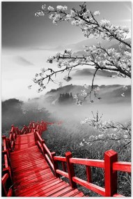 Poszterek 80x120 Virágzó cseresznye Japán