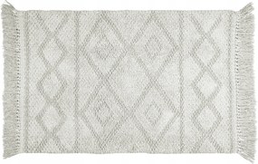 Fürdőszobaszőnyeg Organikus Pamutból 60 X 90 CM Csúszásgátló Szürke