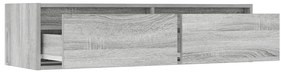 TV szekrény LED világítással szürke sonoma 100X35,5x25 cm