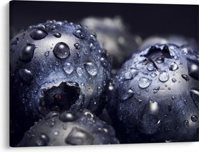 Vízcseppekkel ellátott gyümölcs képe (70x50 cm)