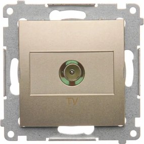 Simon 54 Szimpla Tv Antenna Aljzat Végzáró Süllyesztett Arany Matt