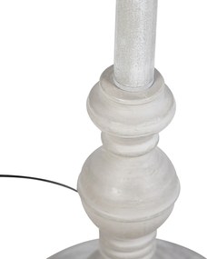 Okos állólámpa szürke, fehér harmonika árnyékolóval, Wi-Fi A60 - Classico