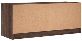 barna tölgyszínű TV-szekrény üvegajtókkal 102 x 37 x 42 cm