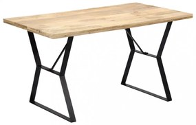 tömör mangófa étkezőasztal 140 x 80 x 76 cm