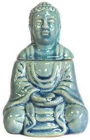 Ülő Buddha aromalámpa - kék