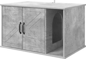 vidaXL Macska Ház Beton 85 x 55 x 50 cm Faanyag