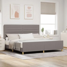 Taupe Ágykeret 200x200 cm Szövet