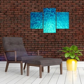 Absztrakt kocka kép (90x60 cm)