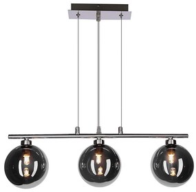 SOMUL kábelre függesztett csillár 3xG9/20W/230V füstös fekete
