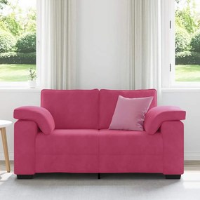 bordó bársony loveseat kanapé 120 cm