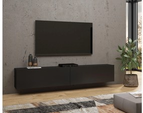 Tv asztal/szekrény Avernic Typ 40 (onyx fekete + wotan tölgy). 1042067
