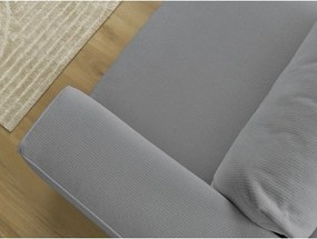 Szürke kinyitható-tárolóhelyes kanapé 265 cm Ezechiel – Bobochic Paris