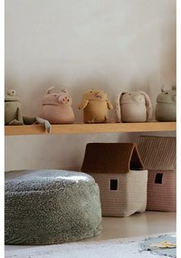 Világos rózsaszín textil játéktároló kosár ø 17x15 cm Mini Peggy the Pig – Lorena Canals