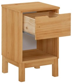 Natúr színű borovi fenyő éjjeliszekrény Post – Støraa