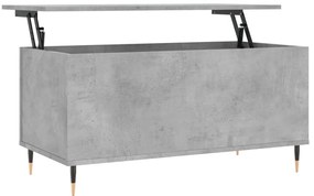 Betonszürke szerelt fa dohányzóasztal 90x44,5x45 cm