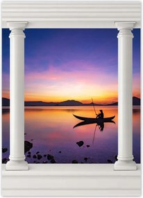 Poszterek 50x70 Esti horgászat naplementekor