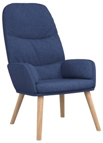 vidaXL kék szövet pihenőfotel