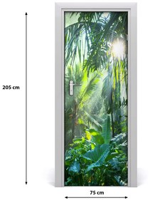 Ajtóposzter öntapadós ajtó Jungle 95x205 cm