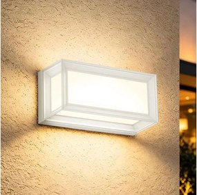 Brilagi - PARKER LED kültéri fali lámpa érzékelővel, 12W/230V, fehér, IP44