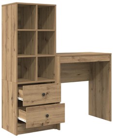 tárolós íróasztal Artisan tölgy Műszaki Fa